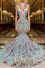 Chic Sequins Mermaid Prom Dress Sparkle Evening Dress On Sale