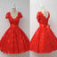 red homecoming dress lace homecoming dress cute homecoming dress