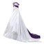 Strapless Satin A-line Embroidery 2025 Wedding Dresses