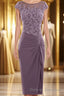 Cap Sleeve Beaded Mother of Bride Dress