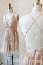 Deep V-neck Spaghetti Straps Sleeveless Short Prom Dresses, Homecoming Dresses