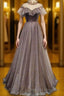 Charming Elegant Long A-line Floor Length Simple Party Prom Dress