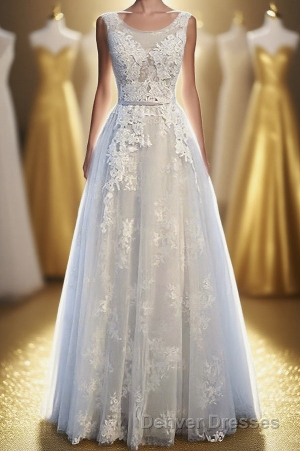 Bridesmaids Dresses Orange, Ivory And Light Blue Long A-line Lace Up Cute Prom Dresses Party Dresses – Denver Dresses
