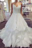 Charming Spaghetti Straps Long Ball Gown Lace Up Wedding Dress