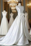 A Garment Crystal Best Quality Satin Surah Wedding Gowns Zipper Wedding Dress