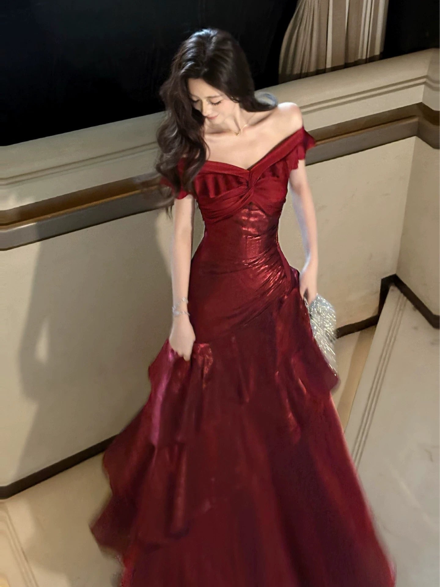 A-Line Off Shoulder Satin Floor Length Burgundy Prom Dress – Denver Dresses A-Line Off Shoulder Satin Floor Length Burgundy Prom Dress – Denver Dresses