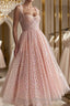 A-Line/Princess Spaghetti Straps Ankle-Length Homecoming Dress