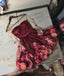 A-Line Short Floral Homecoming Dress