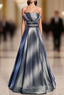 A-Line Strapless Pleats Sleeveless Prom Dress