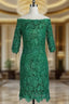 Amazing Short Evening Dress 3/4 Sleeves Mother of the Bride Dress Formal Dress