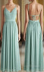 Backless Bridesmaid Dress Chiffon bridesmaid Dress long bridesmaid Dress