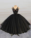 Ball Gown Midi Prom Dresses V Neck Lace Appliques