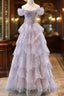 Ball Gown Off The Shoulder Tulle Prom Dress Evening Dress