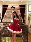 Ball Gown Spaghetti Straps Red Christmas Dress Birthday Dresses Birthday Outfits