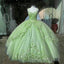 Ball Gown Sweet 16 Dress Princess Quinceanera Dress Lace Appliques Sweet 15 Party Prom Ball Gowns