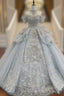 Ball Gown Tulle Lace Off the Shoulder Wedding Dress