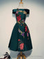 Beautiful Satin Short Flower Off Shoulder Bridesmaid Dress, Cute Homecoming Dress