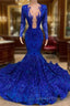 Black Girl Prom Dress Mermaid Long Prom Dress