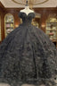 Black quinceanera dress Ball Gown Prom Dress Evening Gown