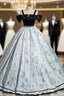 Black Satin Bow Straps Quinceanera Dress