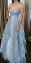 Blue Prom Dress Evening Dress Long Prom Gown