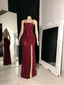 Burgundy Sequin Long Prom Dress, Special Occasion Dress