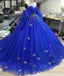 Elegant Quinceanera Dresses, Lace Appliques Tulle Ball Gown Prom Dress, Evening Dress