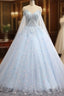 Charming Blue Ball Gown Tulle Sweetheart Quinceanera Dress