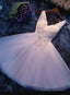 Charming Pink V-Neckline Short Party Dress, Cute Graduation Party Dress