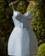 Chic A-Line Blue Sequin Homecoming Dress 18Th Birthday Outfits