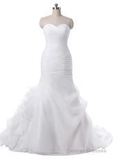 Chic Neckline Mermaid Wedding Dresses