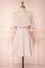 Chiffon 3/4 Sleeves Appliques Lace Bridesmaids Dresses