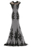 Chiffon And Appliques Mermaid Mother Of The Bride Dress Prom Gowns