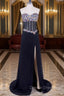 Chiffon Cheap Corset Elegant Black Prom Dress