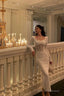 Classy Sheath Long Sleeves White Prom Dresses Birthday Outfits Evening Gown