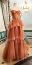 A-Line Princess Sweetheart Long Prom Dress, Evening Dress
