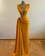 Mermaid Prom Dress Deep Neck Sexy Satin Evening Dress Cheap Sweep Cocktail Dress