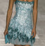 Cute A Line Spaghetti Straps Blue Sequin Mini Short Formal 8Th Grade Homecoming Dress Summer Middle School Hoco Dress Homecoming Outfits 20Th Birthday Outfit