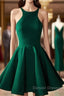 Cute Green Backless Short Prom Dress, Green Homecoming Dress