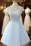 Cute Light Blue Homecoming Dress For Sale, Lovely Tulle Formal Dress, Party Dress
