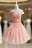 Cute Lovely Off Shoulder Tulle with Lace Party Dress, Prom Dress