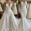 Detachable Skirt Wedding Dress, Lace Applique Wedding Dress, Formal Prom Dress