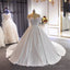 Elegant Ball Gown Ivory Wedding Dresses Off The Shoulder Lace Bridal Wear