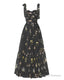 Elegant Embroidery Black Prom Dresses Sweetheart Spaghetti Straps A Line Party Dress Long Simple Formal Dress