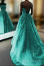 Elegant Mermaid Tulle Prom Dress With Appliques