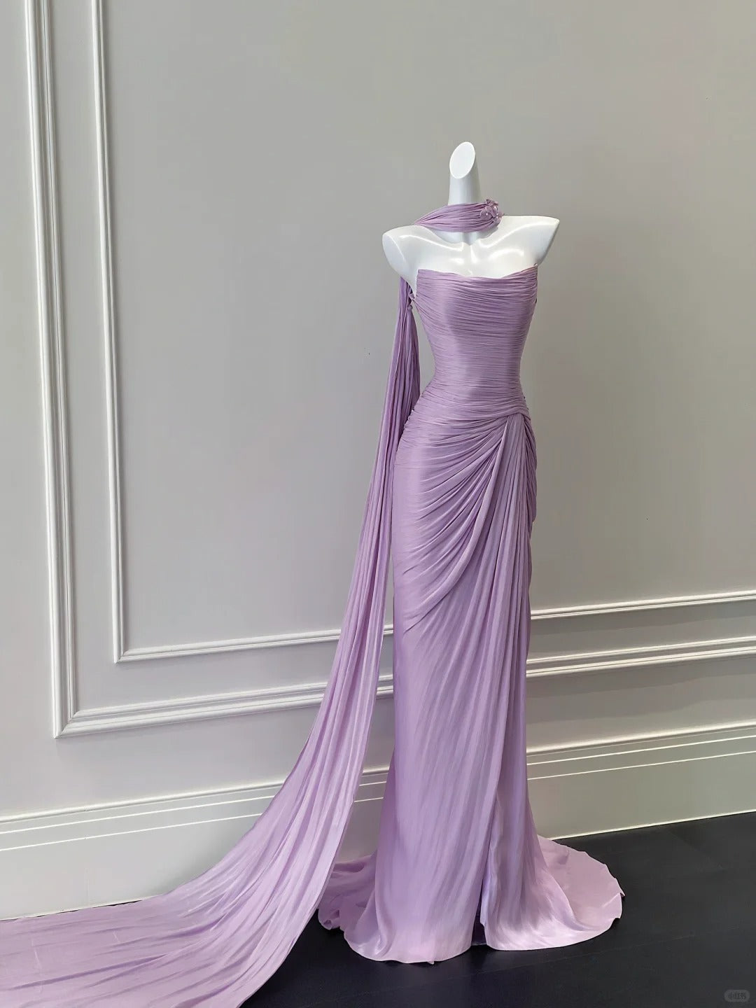 purple fitted prom dresses Elegant Strapless Pleated Satin Long Dress Evening – Denver Bride Dress Jcpenney Formal drop:july2022 4 Colors Color:Enchanted Floral Soft Blush