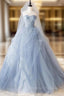 Elegant Sweetheart Prom Dress A-Line Tulle Floor Length Quinceanera Dress