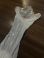 Elegant White Swing Neck Sequin Chiffon Long Prom Dress