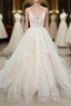 Eye-catching Appliques Tulle A-line Wedding Dress