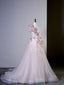 Fairy Ball Gown One Shoulder Pink Tulle Prom Dresses Long Party Dress